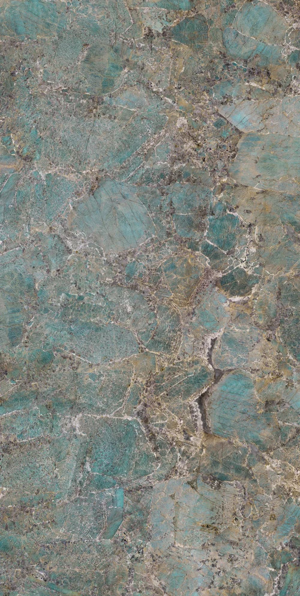 Santos porcelain porcelain-slabs — Forest green with cream and gold movement.