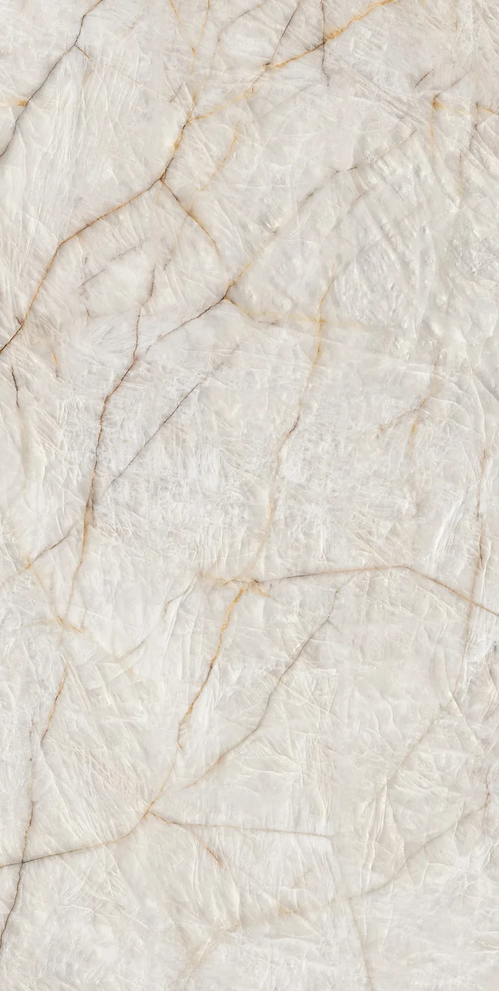 Crystal Clear porcelain porcelain-slabs — Bright white with translucent banding.