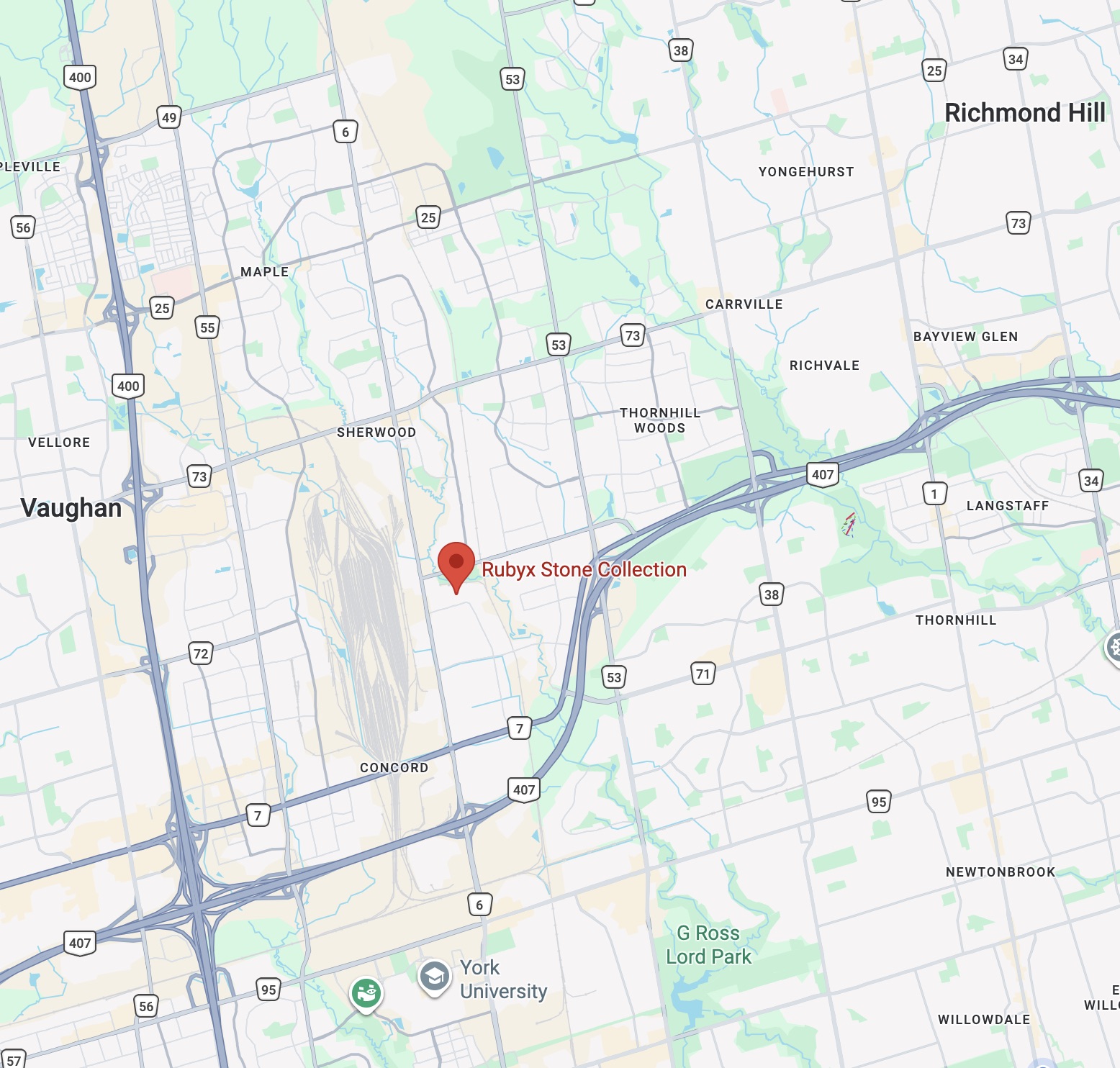Rubyx Showroom Map